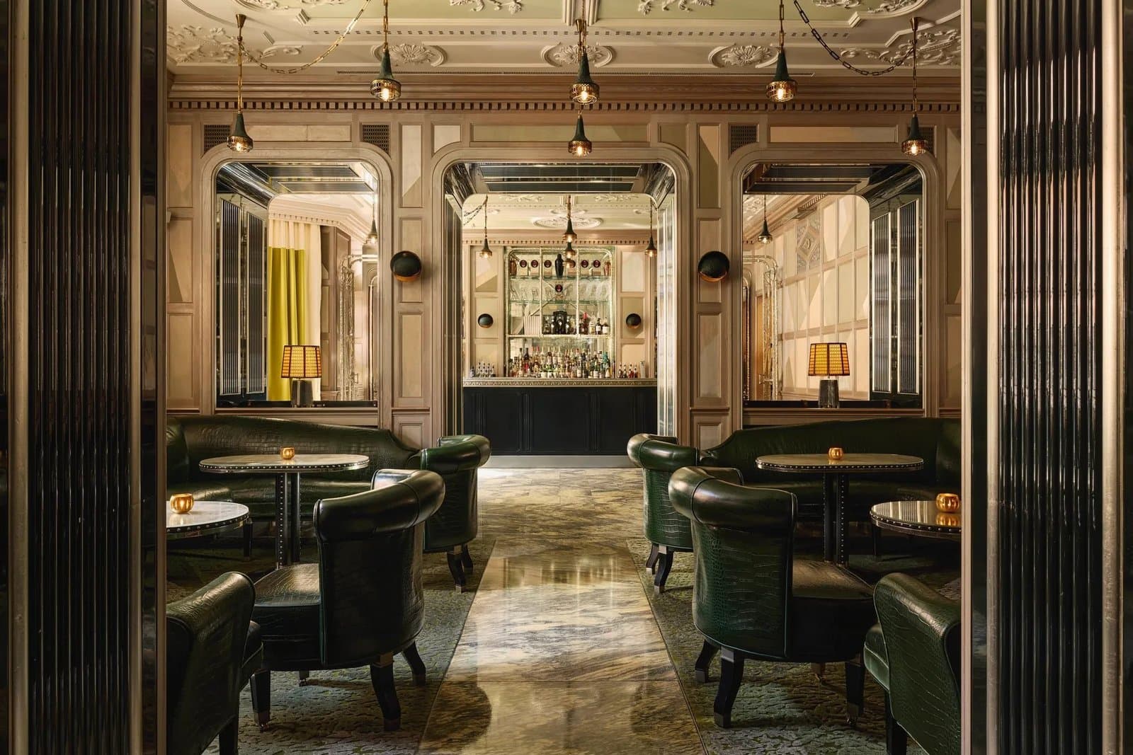 The Connaught Bar — bartenders at the Art Deco bar